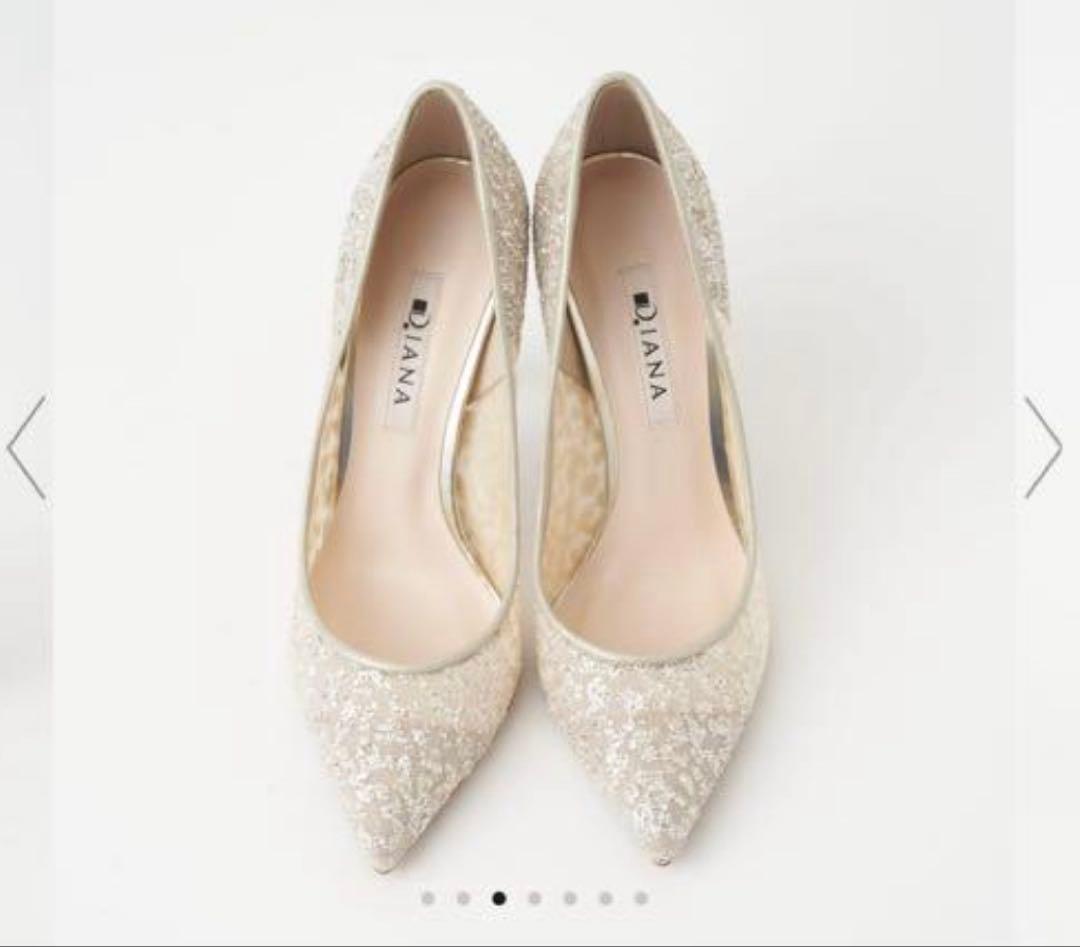 DIANA グリッター　チュール　 パンプス