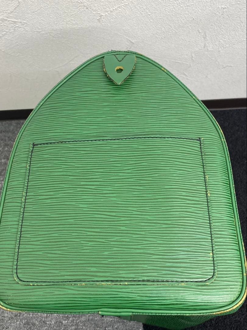 グリーン エピレザー ボストンバッグ