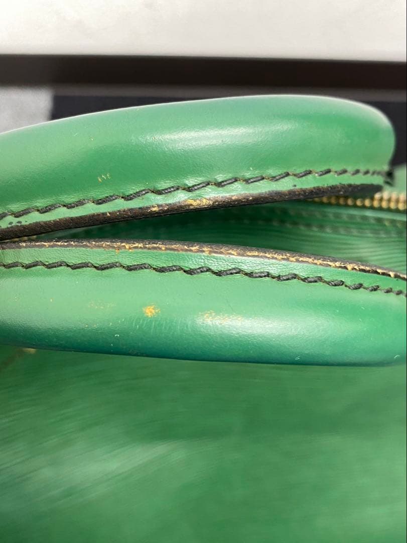 グリーン エピレザー ボストンバッグ