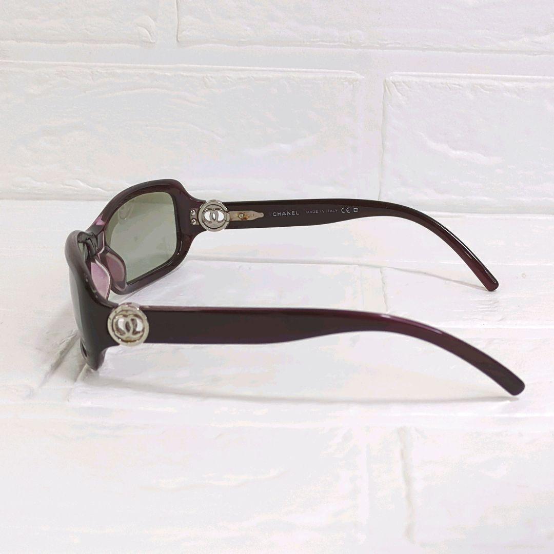 希少カラー✨️　CHANELサングラス 6024 サイドココ ボルドー