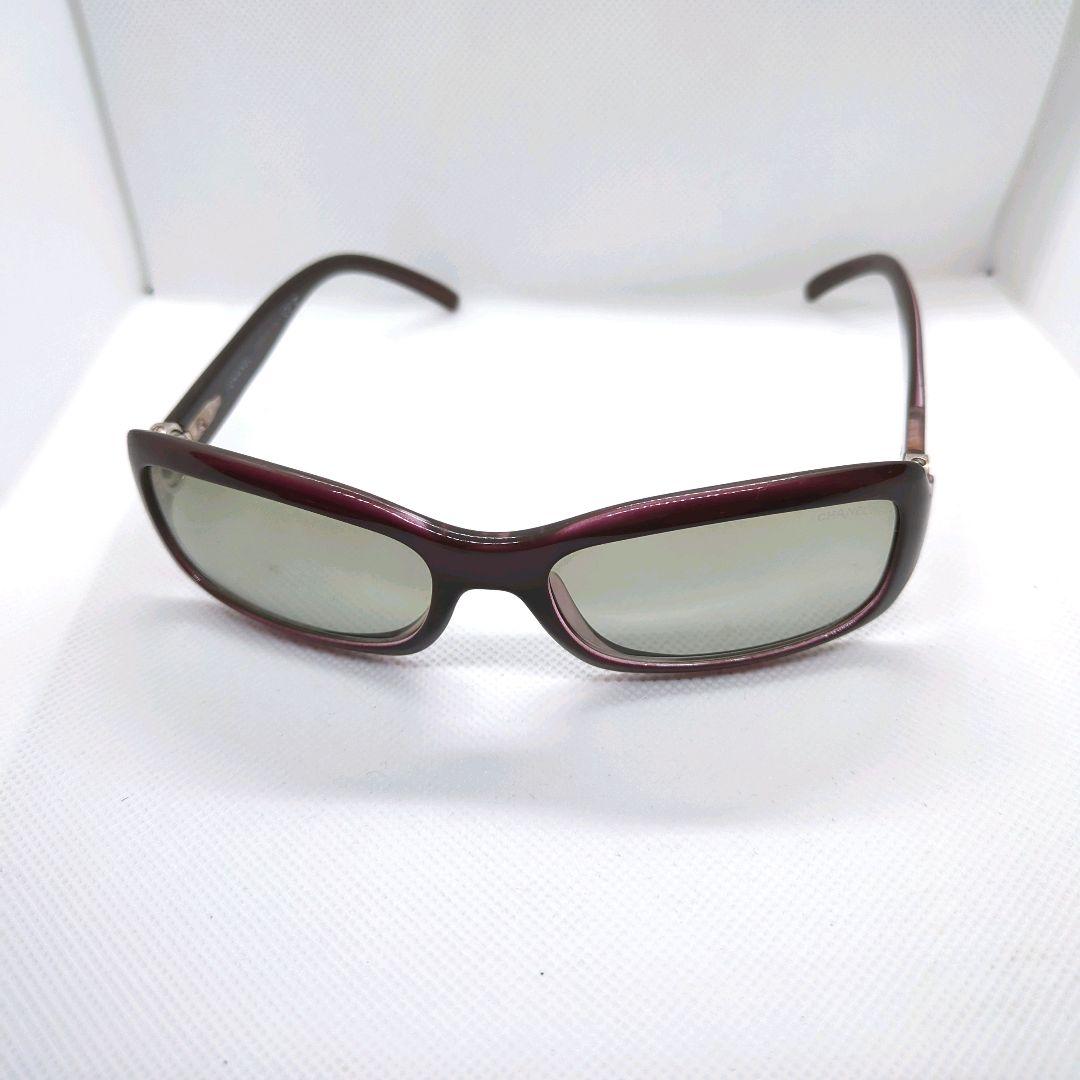 希少カラー✨️　CHANELサングラス 6024 サイドココ ボルドー