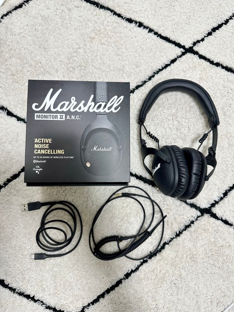 【美品】期間限定値下げMarshall Monitor Ⅱ A.N.C ブラック
