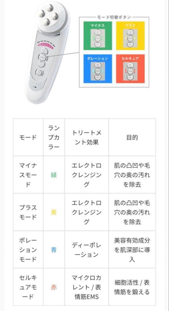 【即日発送】説明書付 ベレガ セルキュア4tプラス 美顔器