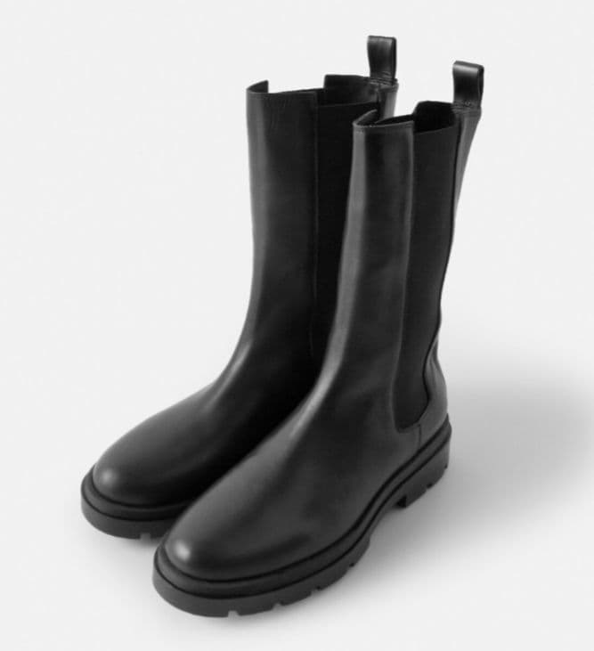 最終値下げ【美品】FABIO RUSCONI　レザー ミドル サイドゴア ブーツ