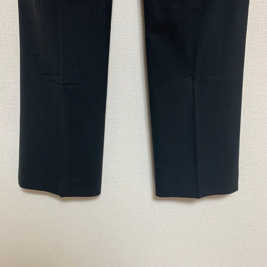 セオリー　ノーカラー　パンツスーツ　2 ブラック　フォーマル　セットアップ