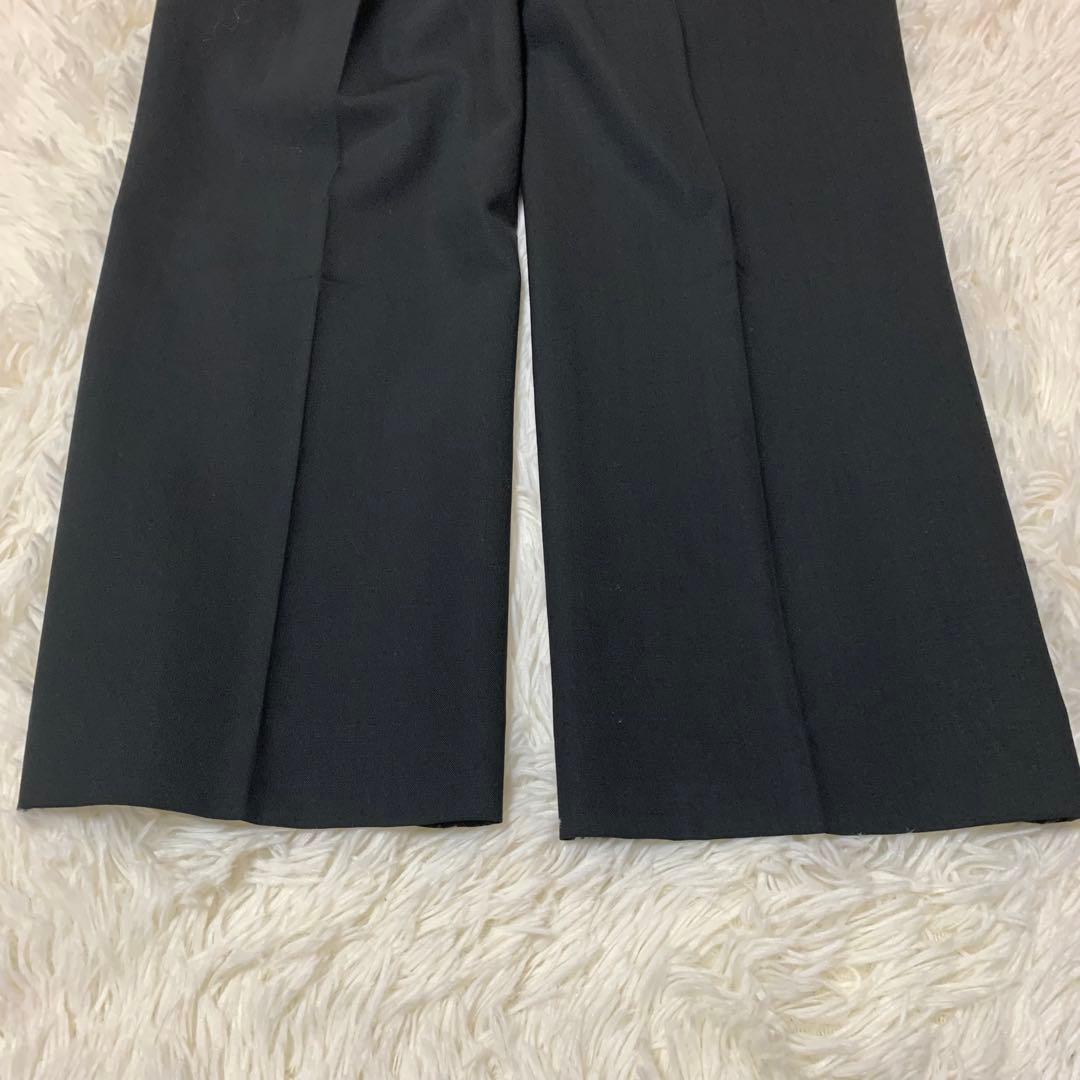 セオリー　ノーカラー　パンツスーツ　2 ブラック　フォーマル　セットアップ