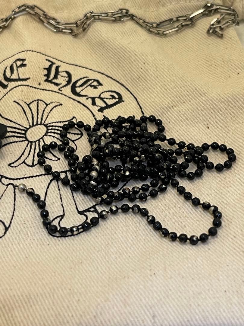 クロムハーツ ラバーネックレス BLACK 正規品 2019年青山20周年