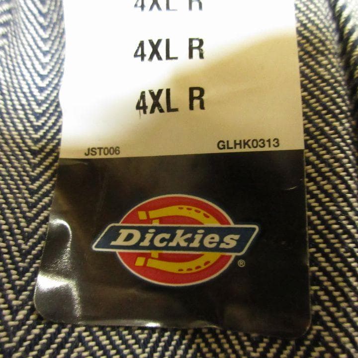 特大 4XL★ディッキーズ 48977 フィッシャーストライプ 長袖 ツナギ D