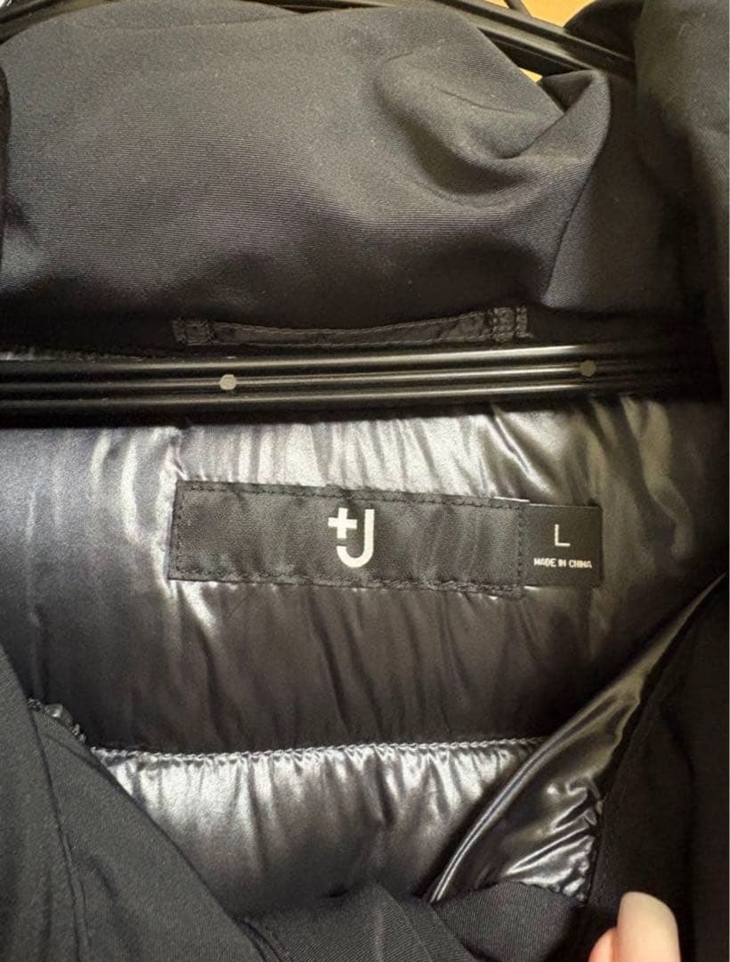 極美品　UNIQLO ＋J ジルサンダー ハイブリッドダウンジャケット 黒 L