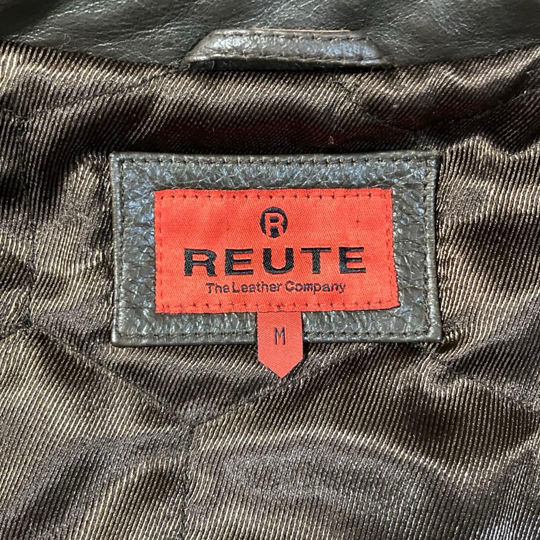 牛革　ライダースジャケット　クラシックレーサーデザイン　ダークブラウン