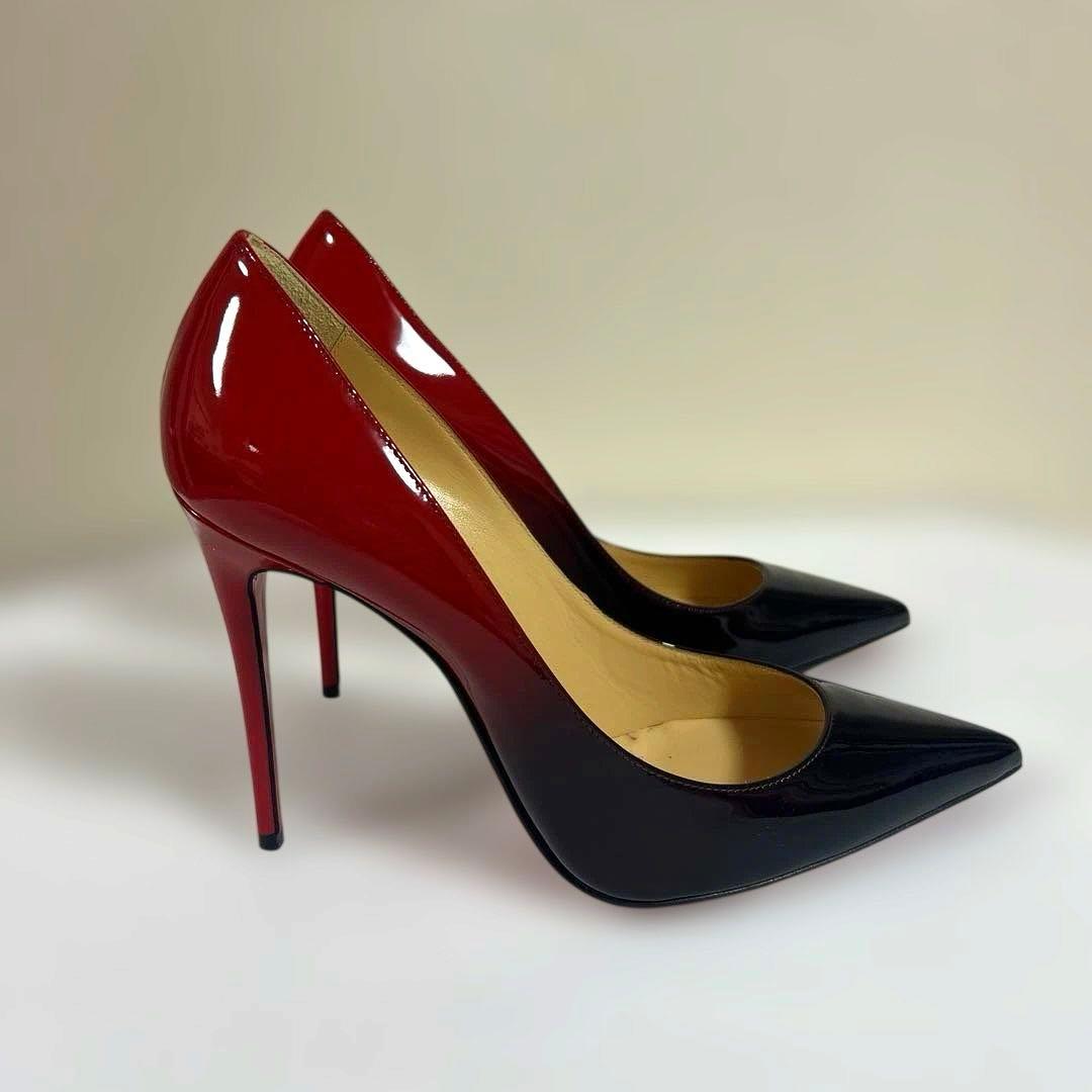 お値下げ！【極美品】Christian Louboutin グラデーション　黒赤