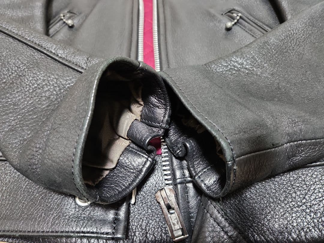 ADDICT CLOTHES ディアスキン シングルライダース　38