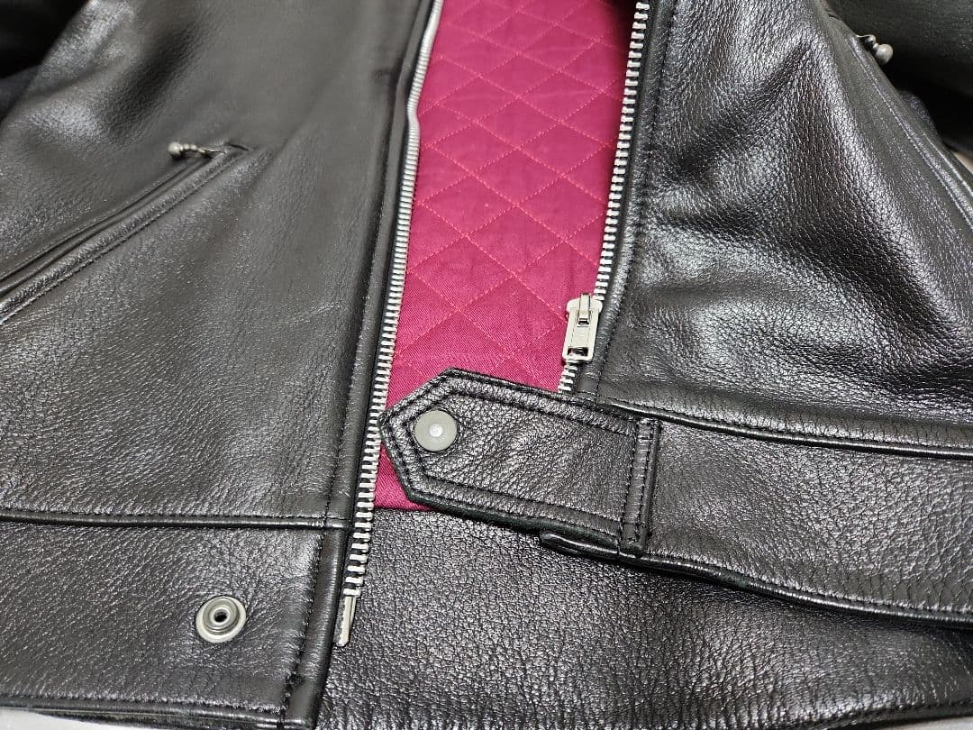 ADDICT CLOTHES ディアスキン シングルライダース　38