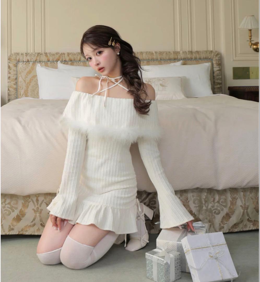 エムミーエメ 長袖ワンピース アイボリー