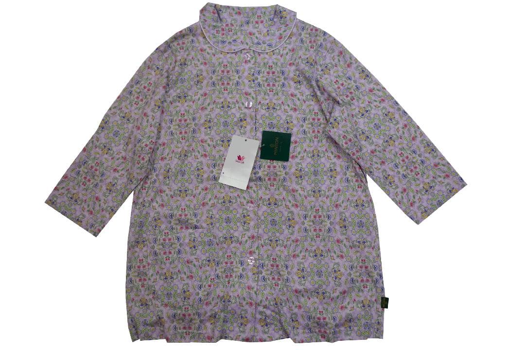 【新品】ワコール/ミントンMINTON　天竺シルケットニットパジャマ（LL)