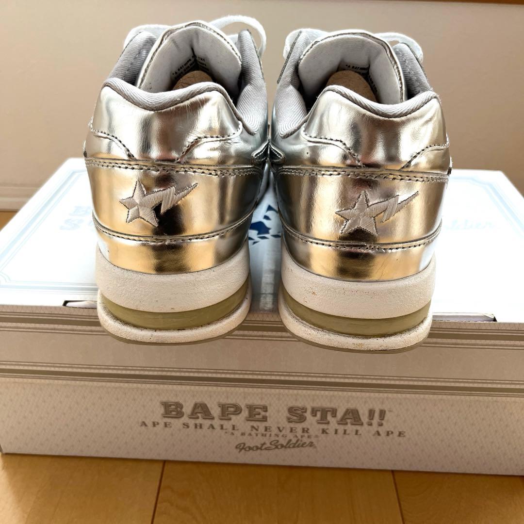 J*S様 BAPE STA シルバー スニーカー