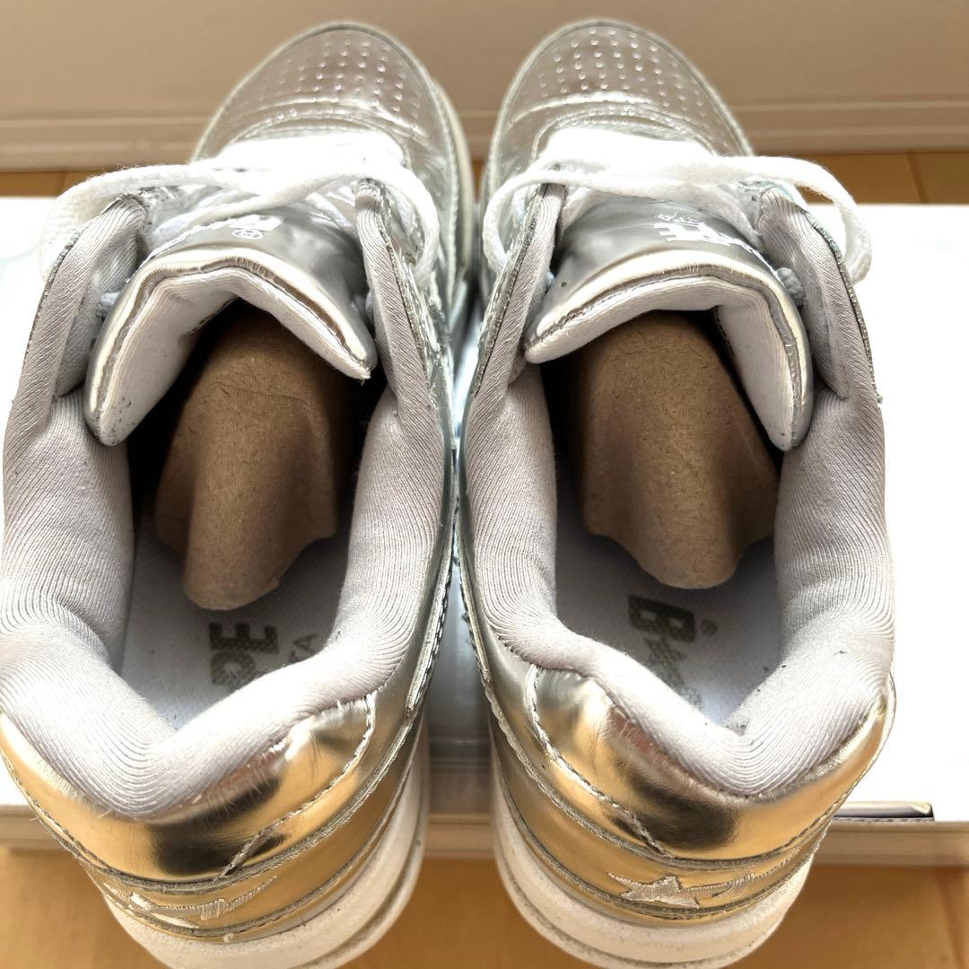 J*S様 BAPE STA シルバー スニーカー