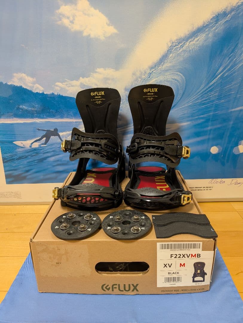 FLUX XV スノーボードビンディング M ブラック