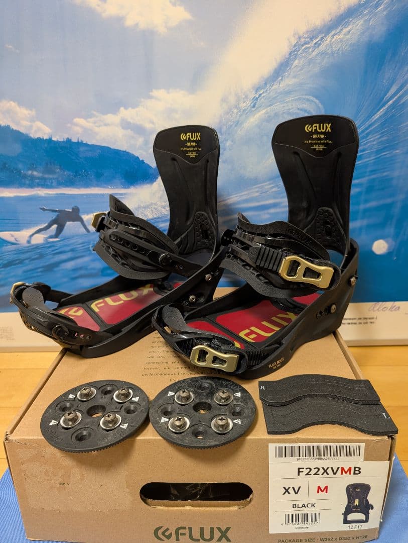 FLUX XV スノーボードビンディング M ブラック