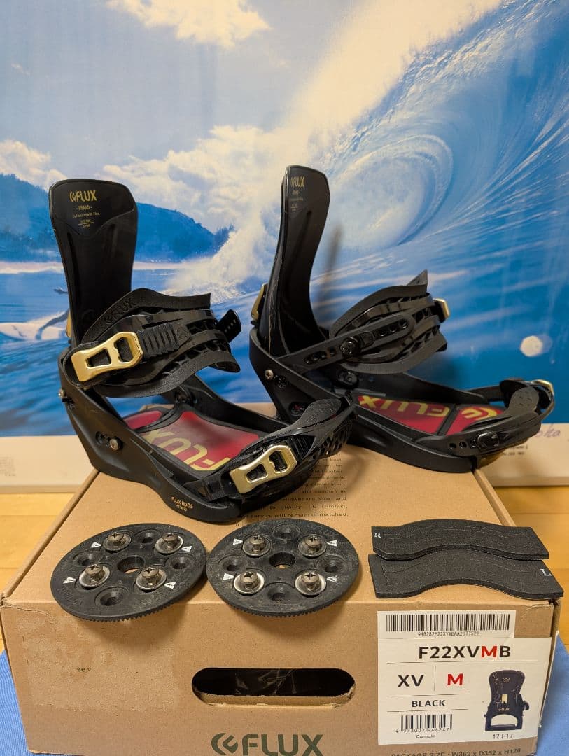 FLUX XV スノーボードビンディング M ブラック