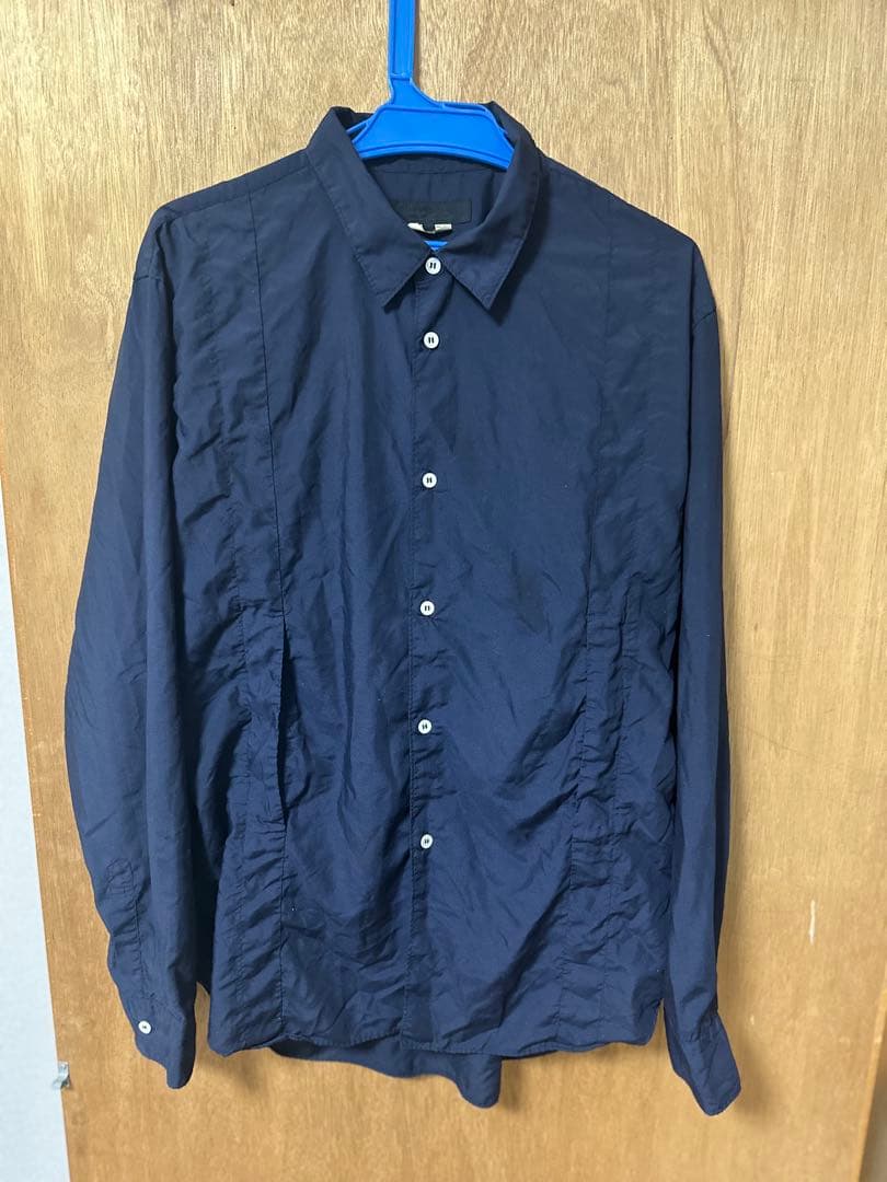 コムデギャルソン・オムドゥ 22AWネイビーエステルブラウス