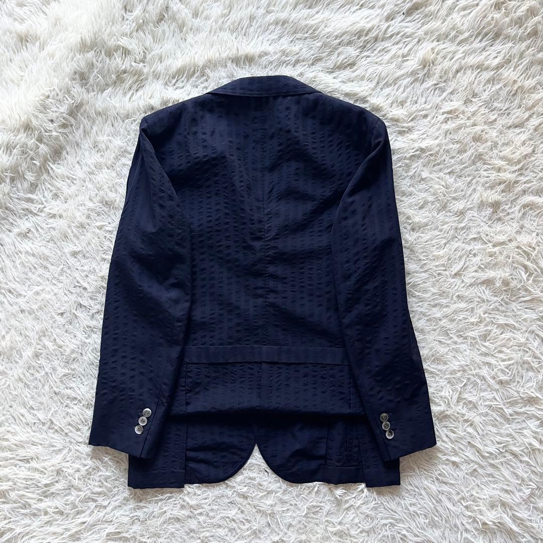 <美品>BOGLIOLI dover 新ロゴ ネイビー ウール ジャケット 46