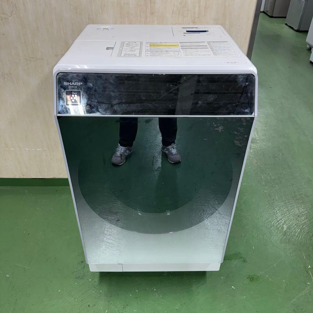 118 送料設置無料　SHARP　ドラム式洗濯機　11㌔洗濯　6㌔乾燥　冷蔵庫