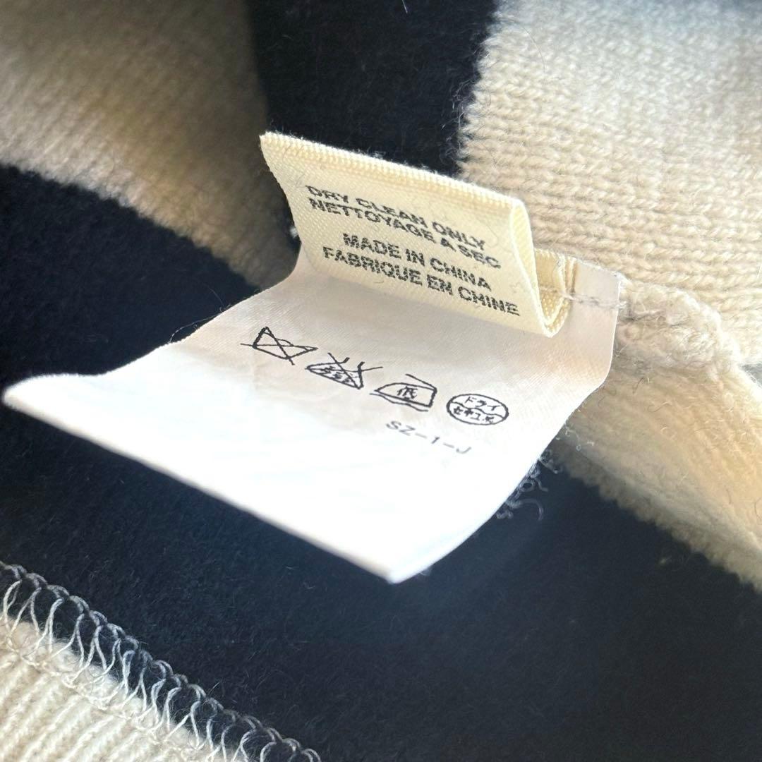 【BOOさま専用】DEMYLEE ウール 太めボーダーニット 白黒