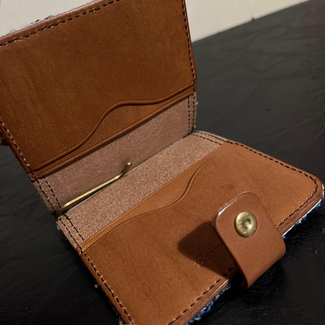 BrownBrown ブラウンブラウン　ヴィンテージデニム　マネークリップ