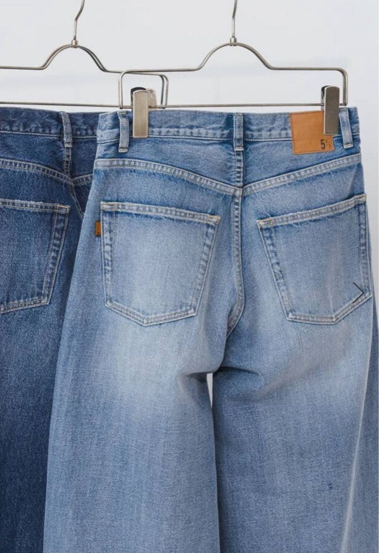 【美品】Spick and Span 5 1/2 BAGGY DENIM