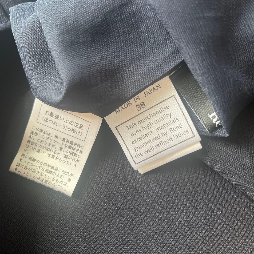 本日限定お値下げ　Rene ルネ マリーゴールド ワンピース38 ネイビー