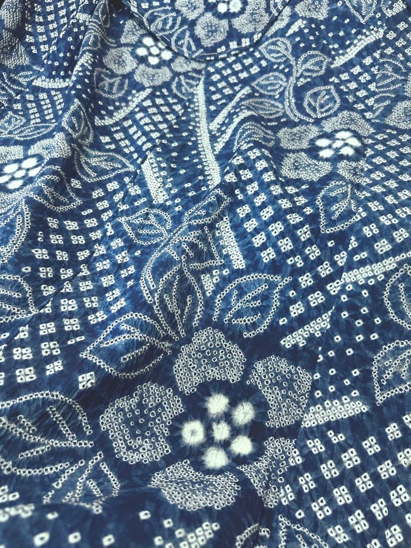 新品‼️希少トールサイズ‼️有松鳴海絞り浴衣　逸品✨