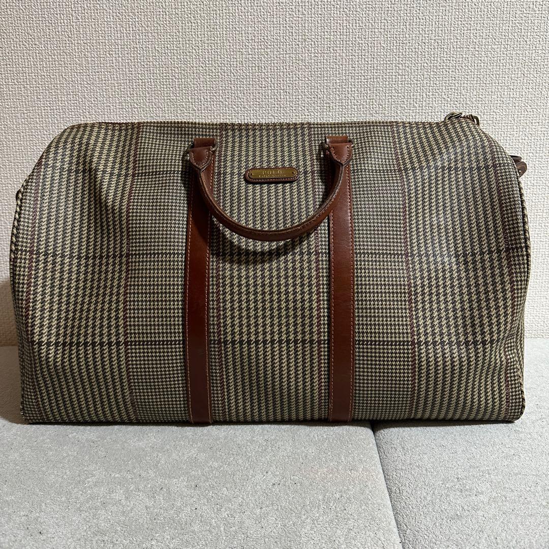専用★美品✨大容量　54cm 2way ラルフローレン　ボストンバッグ　千鳥