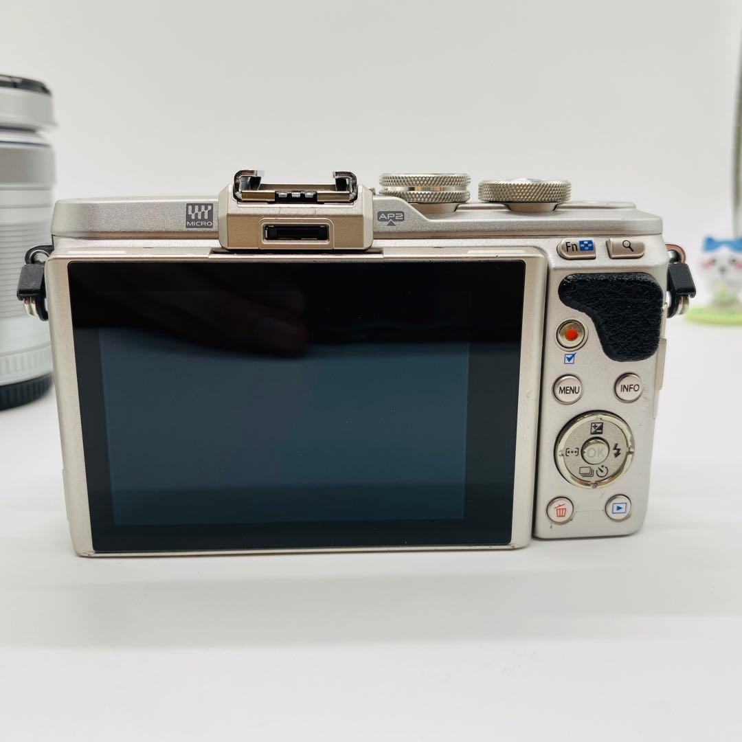 良品 Olympus PEN E-PL8 ダブルズームキット 予備バッテリー付き