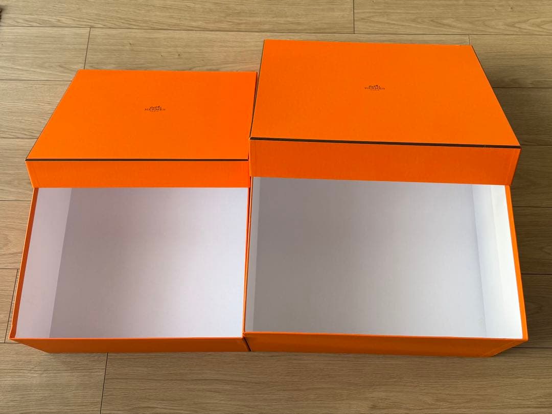 HERMES エルメス オレンジ ギフト箱 2個セット