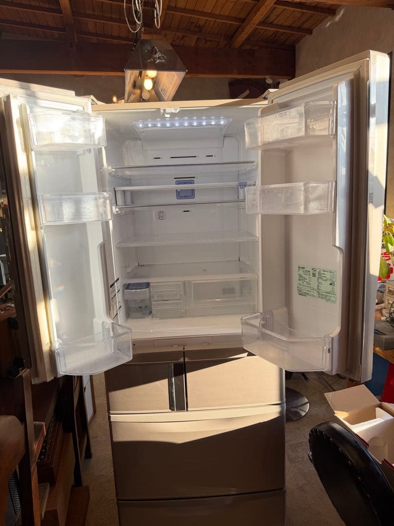 三菱 MITSUBISHI ノンフロン冷凍冷蔵庫 6ドア フレンチドア 465L