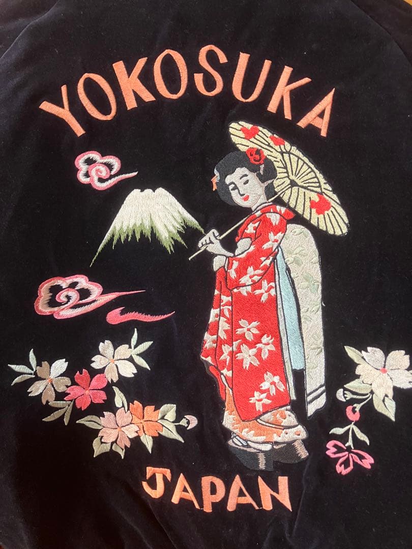 テーラー東洋 別珍 スカジャン 舞妓/鷲 /日本地図/龍　リバーシブル