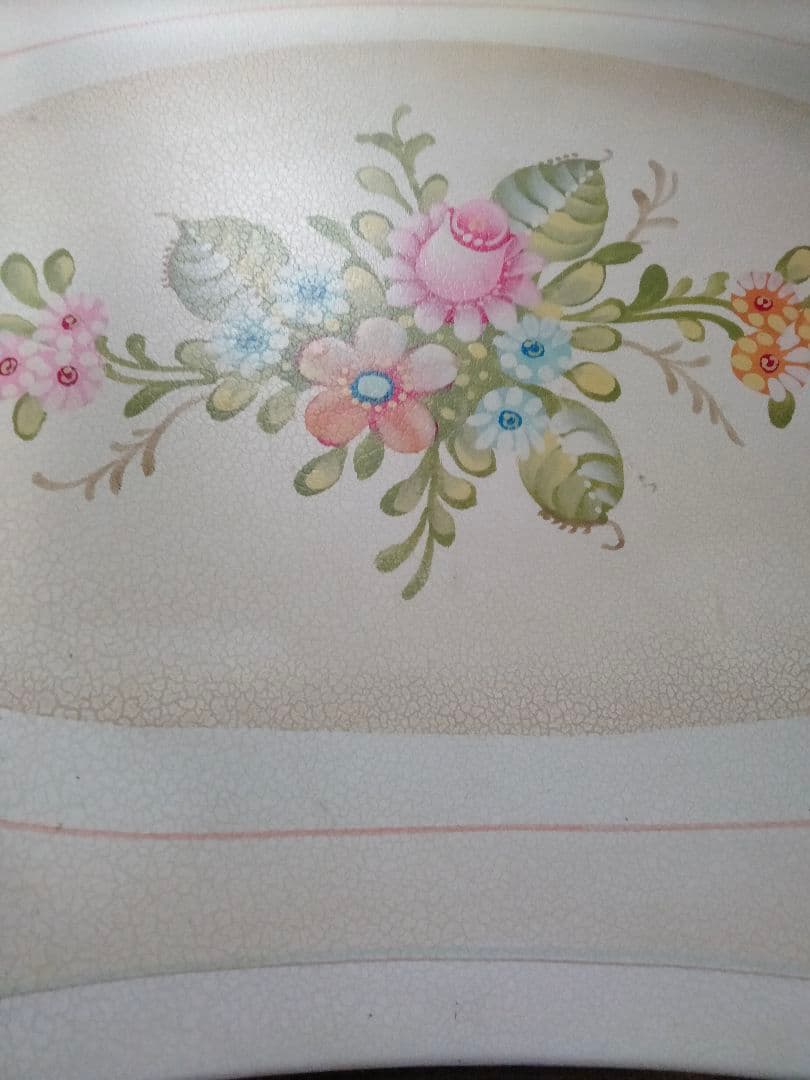 ロココ調　アンティーク　猫足　ドレッサー　三面ミラー