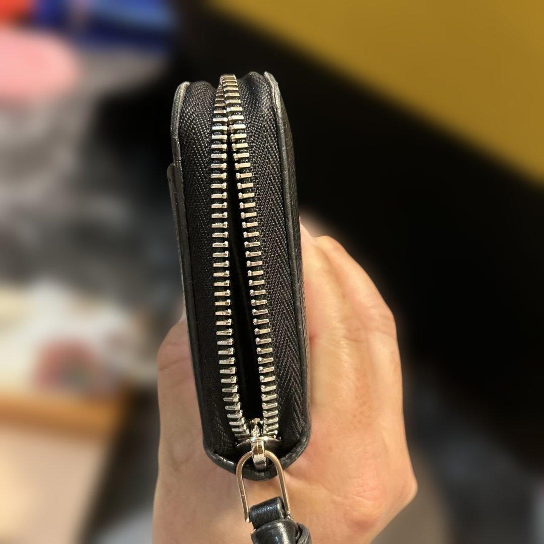 O*H様 LOUIS VUITTON ブラック レザー 長財布　ラウンドファスナ