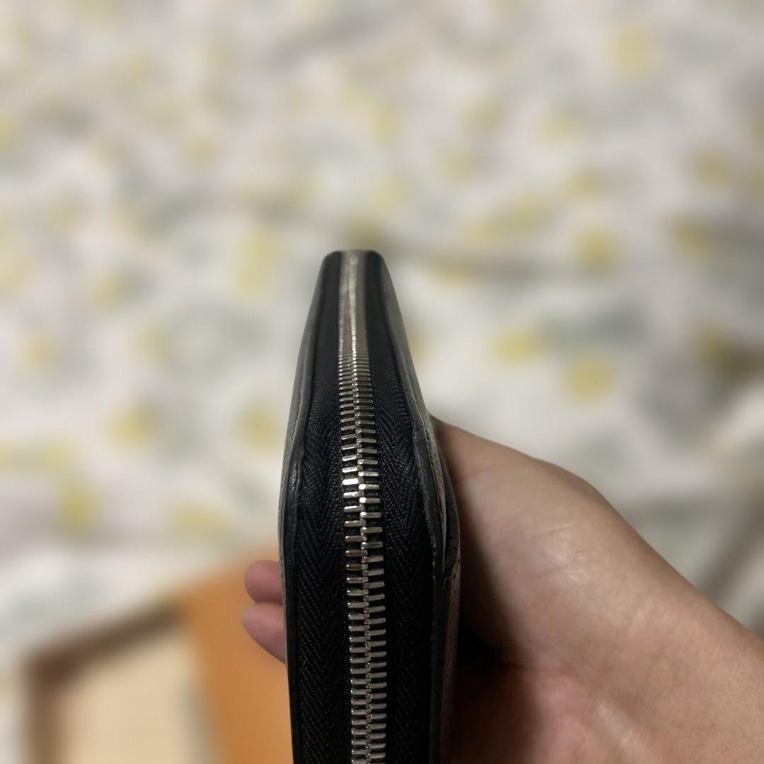 O*H様 LOUIS VUITTON ブラック レザー 長財布　ラウンドファスナ