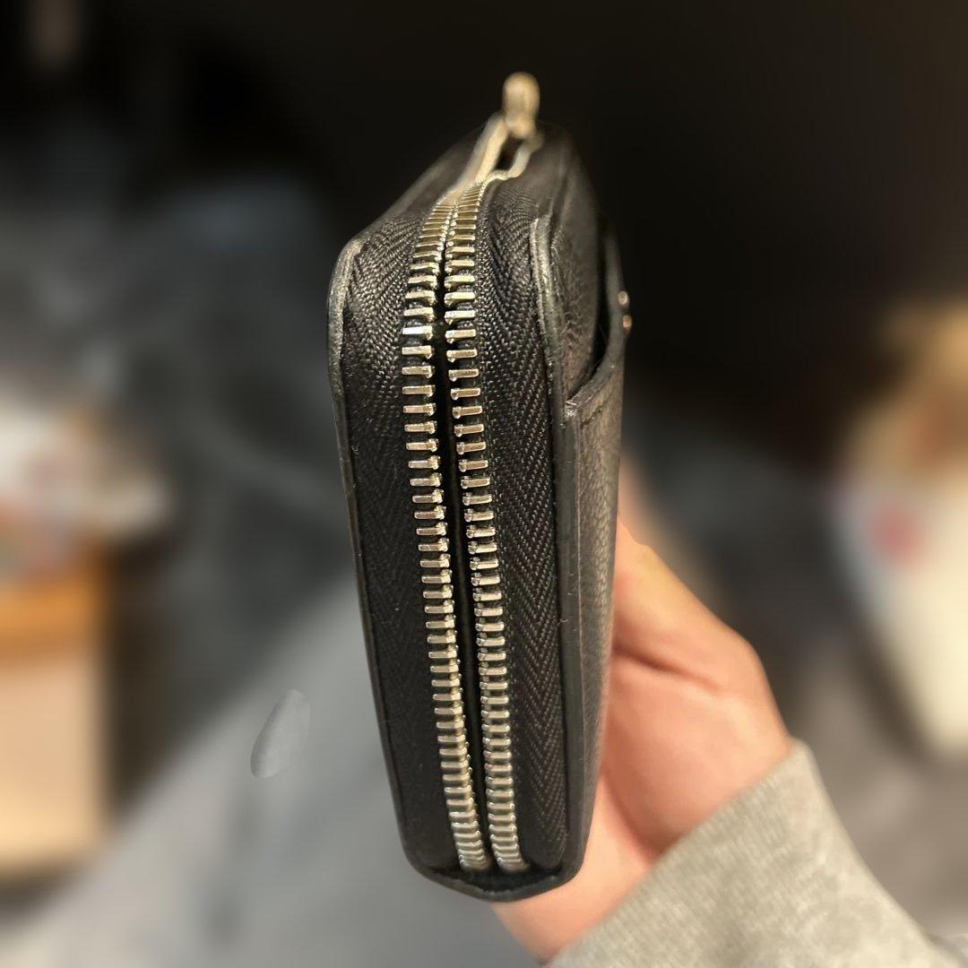 O*H様 LOUIS VUITTON ブラック レザー 長財布　ラウンドファスナ