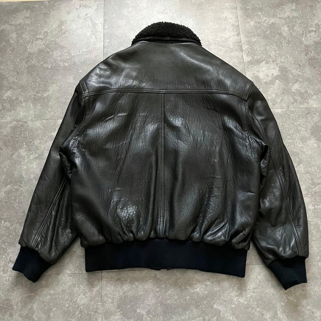 90s vintage G-1 flight leather jacket 羊革
