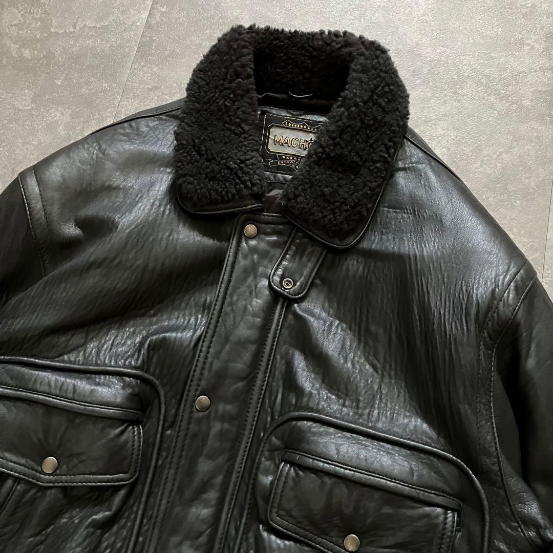 90s vintage G-1 flight leather jacket 羊革