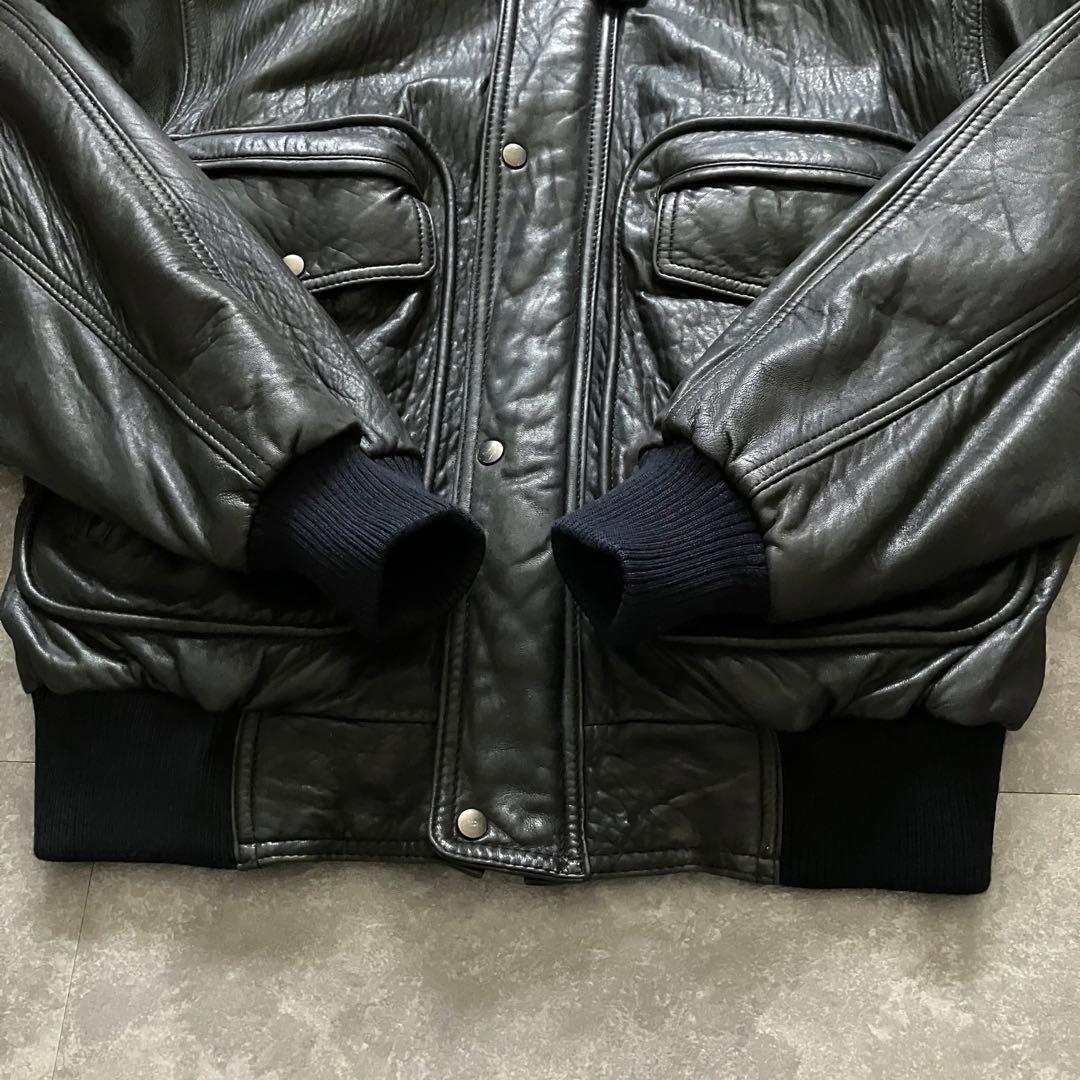90s vintage G-1 flight leather jacket 羊革