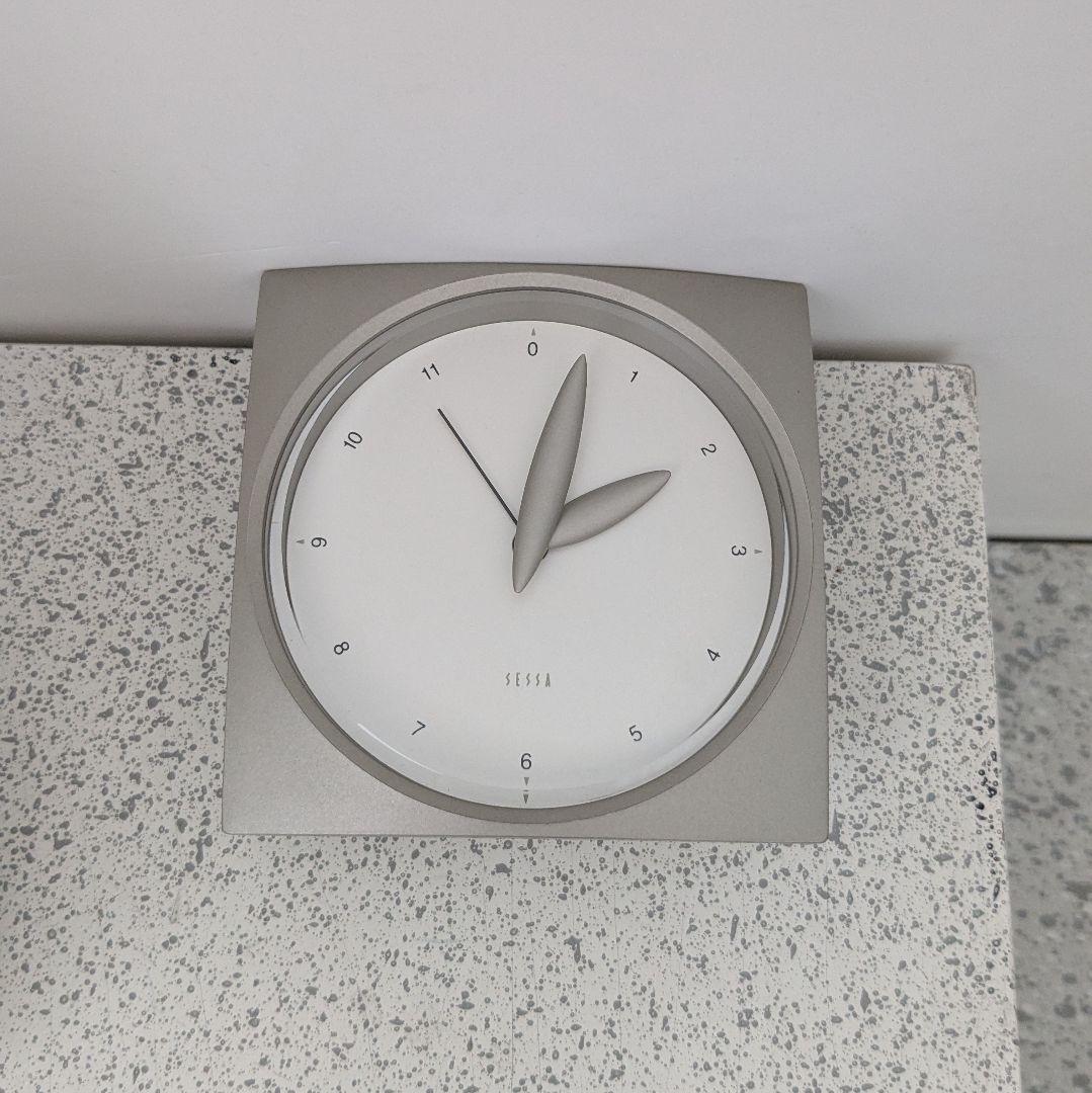 90s ヴィンテージ 置き時計 加藤孝志 sessa 目覚まし付き