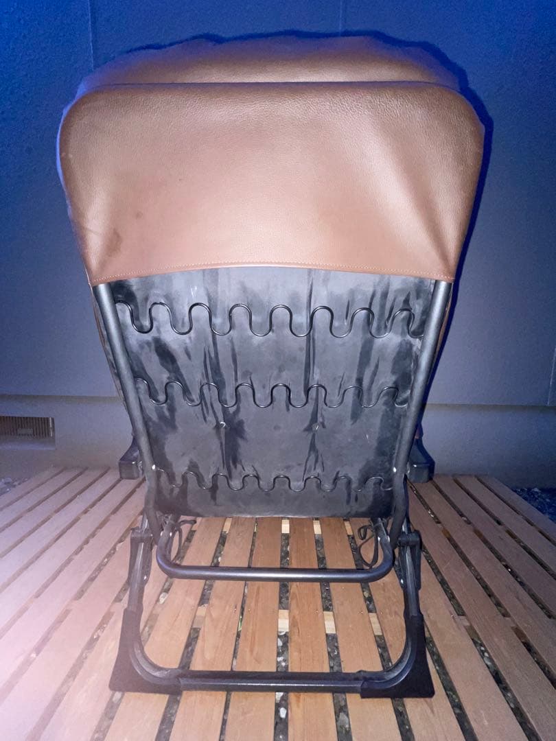 美品　Gravina リクライニングチェア ブラウン　　　折り畳み