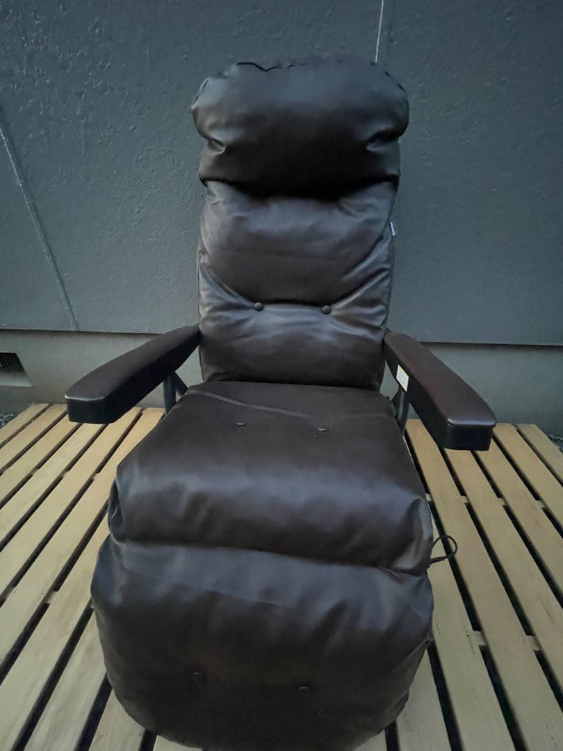 美品　Gravina リクライニングチェア ブラウン　　　折り畳み