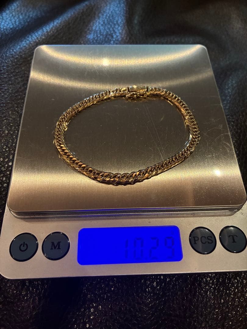 喜平ブレスレット造幣局刻印　K18 8面　トリプル10.29g
