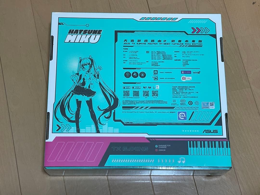 ASUS ゲーミングルーター RT-BE57 初音ミク　初音未来