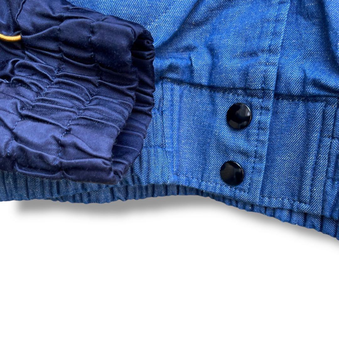 ヴィヴィアンウエストウッド オーブ刺繍 デニム ナイロン 切り替え ジャケット2